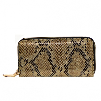 Animal Print Patent Leather Wallet  Mt-106W 36544 -Champange